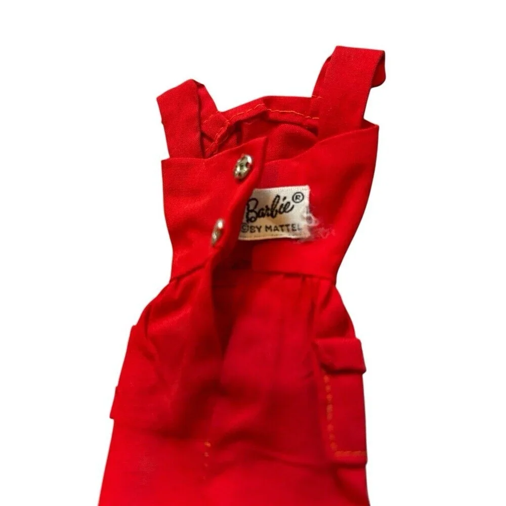 VTG 1960'S Mattel Barbie Red Sheath Sensation #986 Outfit Dress Hat Fashion Card